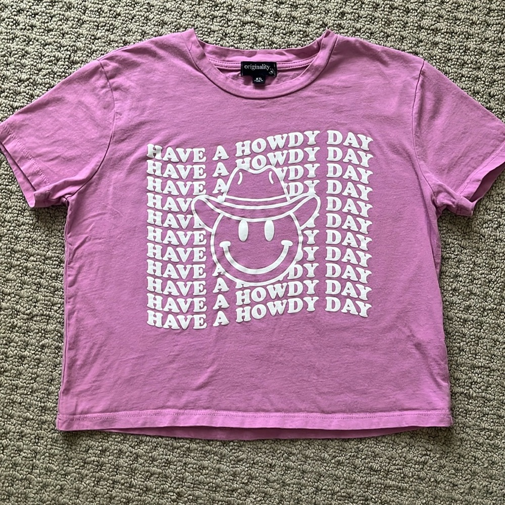 Howdy Crop Top, Size XS